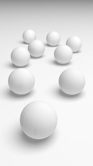 White abstract background. Lowpoly backdrop. Crumpled paper. 3D illustration