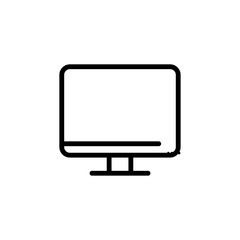 Monitor, screen, symbol, icon vector illustration