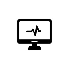 Monitor, screen, symbol, icon vector illustration