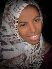 Portrait of a beautiful Muslim teenager 