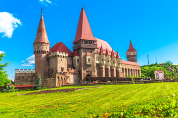 Fototapeta premium Beautiful Corvinesti Castle , Romania