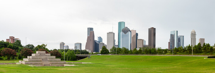Houston Skyline - obrazy, fototapety, plakaty