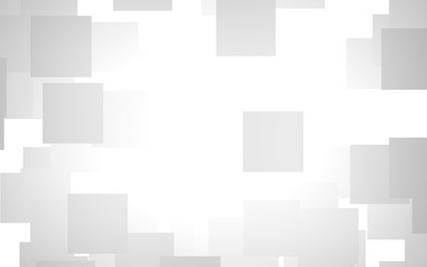 White abstract background. Misty backdrop with grey squares. 3D illustration