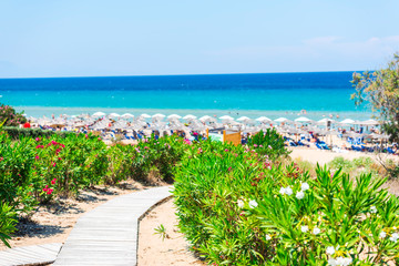 Naklejka premium Famous beach in Zakynthos island
