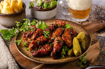 Grilled chicken wings