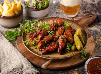 Grilled chicken wings