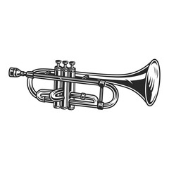 Vintage trumpet concept - obrazy, fototapety, plakaty