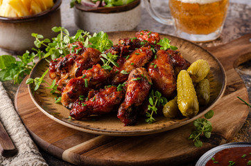 Grilled chicken wings