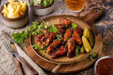 Grilled chicken wings