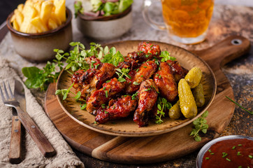 Grilled chicken wings