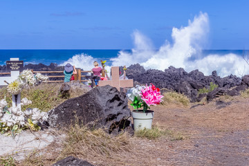  Déferlante au Gouffre, île de la Réunion 