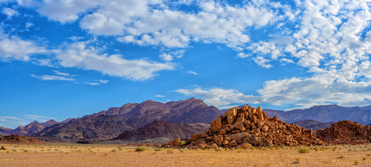Landschaft am Brandberg Massiv, Panorama, Erongo, Namibia