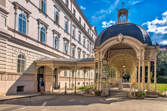 Parkkolonnade Architektur Geb&auml;ude Park Karlsbad