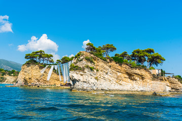 Little island Agios Sostis, near Zakynthos island, Greece