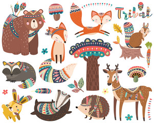 Woodland Tribal Dierencollecties Set