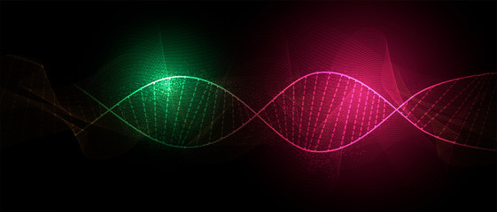 Abstract DNA technology. Science medical concept. Futuristic background