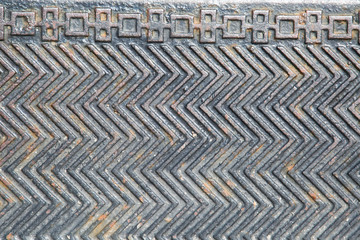 The background of the drawing of the steps of the ancient stairs. Design backgrounds texture.