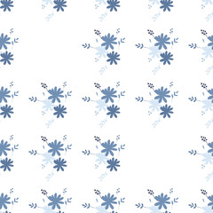 Beautiful elementary usual natural flower, great design for any purposes. Seamless pattern floristic.