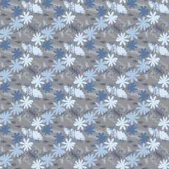 Beautiful elementary usual natural flower, great design for any purposes. Seamless pattern floristic.