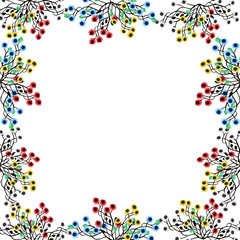 Watercolor. Decorative daisies on a white background illustration for greeting cards, wedding invitations, quote