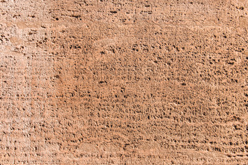 Empty concrete wall texture background, red colour.