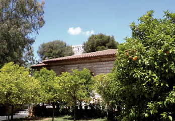 Fototapeta premium old church in the city