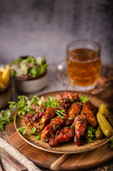 Grilled chicken wings