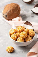 coconut cookies on the marble table