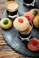 Traditional Italian cookes with almond