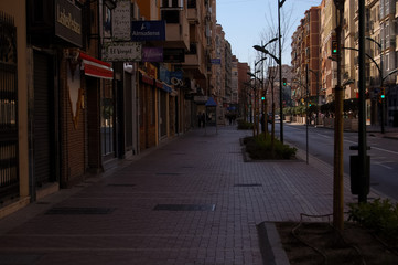 Walk through the center of Malaga, Spain