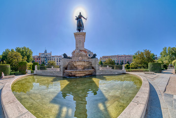 Monument to Felipe IV located in Plaza de Oriente, in front of the Royal Palace