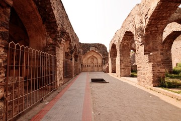Obraz premium The Golconda Fort in Hyderabad is an ancient seat of the royal rulers of Hyderabad