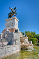 Monument to Felipe IV located in Plaza de Oriente, in front of the Royal Palace