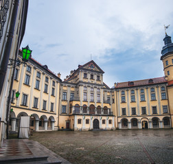 Fototapeta premium Nesvizh Castle Complex in Minsk region, Belarus.