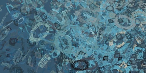 Painterly mix. Backdrop material. Colorful pattern. Modern art. Canvas surface. Oil painting. Color texture. Wide brush. Abstract. Handmade background. 2d illustration.