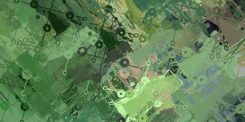 Painterly mix. Backdrop material. Colorful pattern. Modern art. Canvas surface. Oil painting. Color texture. Wide brush. Abstract. Handmade background. 2d illustration.