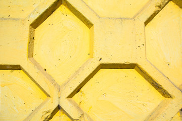 texture background old yellow figured fence