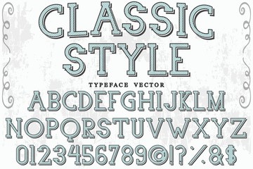 font handcrafted typeface vector vintage named vintage classic style