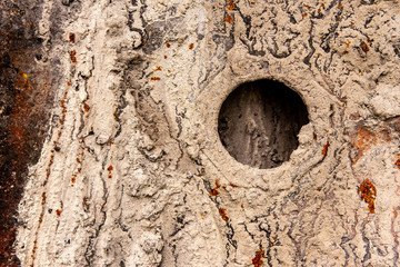Rusty Corrosion Oxidized Iron Texture Surface. Old Metal Rusted Grunge Background.