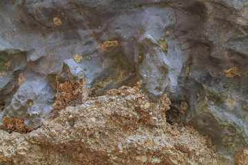 Cave wall/Surface of a cave/Stone surface/Stone background texture.