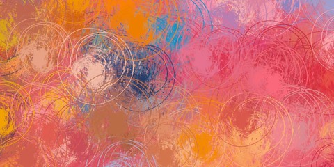 Obraz premium Handmade background. Painterly mix. Oil painting. Wall painting. Colorful pattern. Modern art. Color texture. Abstract. Backdrop material. Canvas surface. 2d illustration.