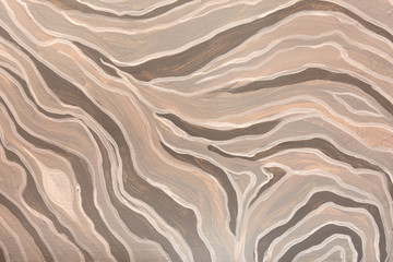 White and gray abstract wave pattern. Oil paint texture.