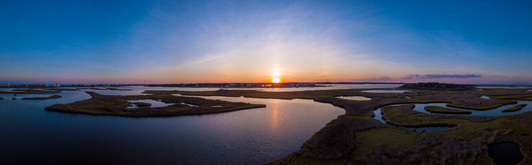 Panorama of Inlet in North Carolina