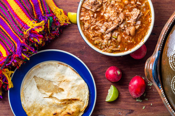 Authentic Mexican birria stew, a traditional food from the state