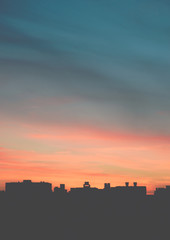 Fototapeta na wymiar City Sunset