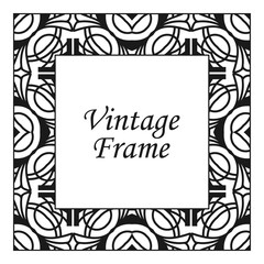 Vintage flourishes ornament swirls lines frame template vector illustration. Victorian borders for greeting cards, wedding invitations, advertising or other design and place for text.