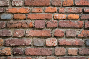 Photo of an old brick wall close up shot,vintage background 