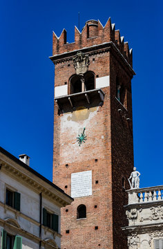 Elements of architecture of an old slaughterhouse in the city of Verona in Italy.