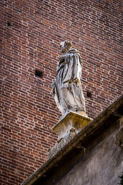 Elements of architecture of an old slaughterhouse in the city of Verona in Italy.