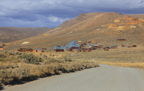 Route to ghost town preserve in Bodie California